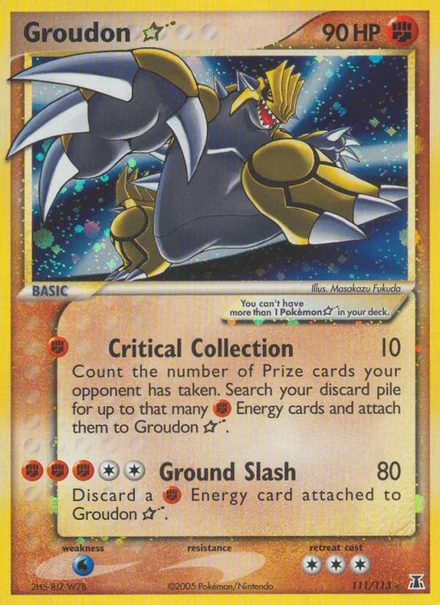 Groudon ☆, Delta Species, NM