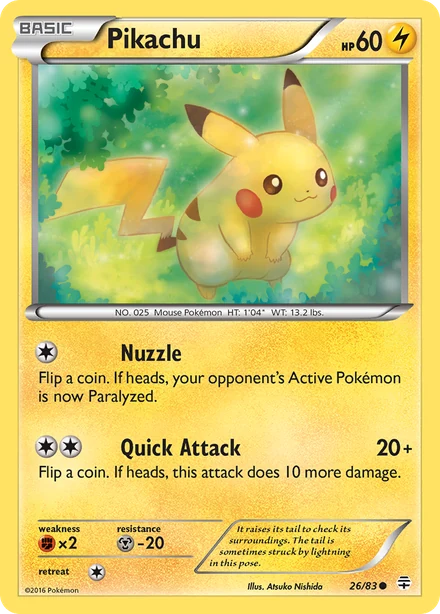 Pikachu, Generations