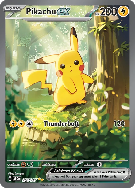 Pikachu ex, Ascended Heroes · PSA 10