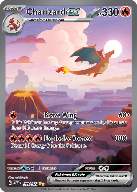 Charizard ex, 151, NM