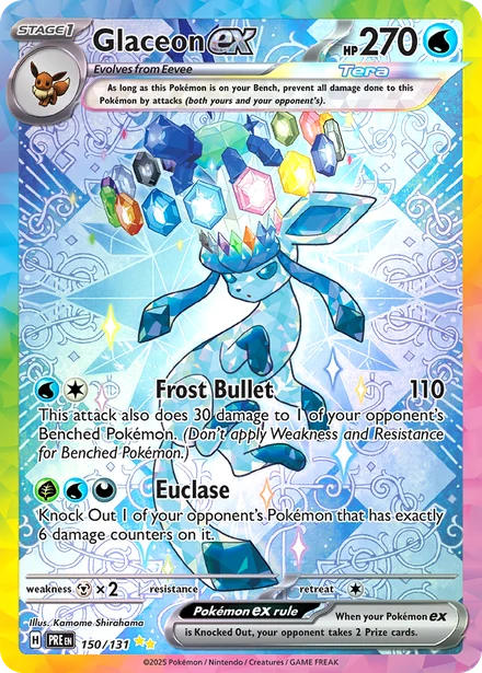 Glaceon ex, Prismatic Evolutions, NM