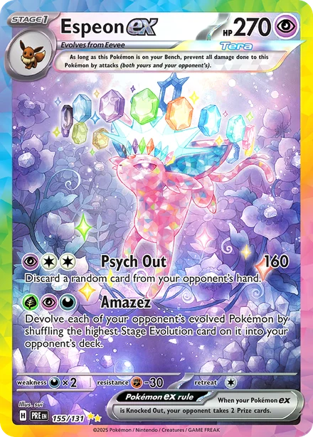Espeon ex, Prismatic Evolutions, NM
