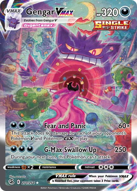 Gengar VMAX, Fusion Strike · PSA 10